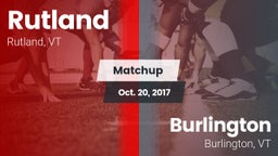 Matchup: Rutland vs. Burlington  2017