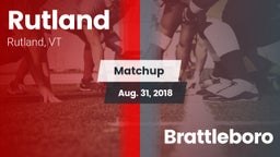 Matchup: Rutland vs. Brattleboro 2018