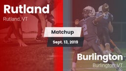 Matchup: Rutland vs. Burlington  2019