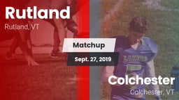 Matchup: Rutland vs. Colchester  2019