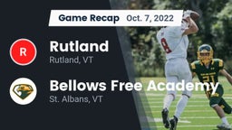 Recap: Rutland  vs. Bellows Free Academy  2022