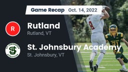 Recap: Rutland  vs. St. Johnsbury Academy  2022