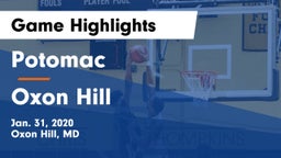 Potomac  vs Oxon Hill  Game Highlights - Jan. 31, 2020