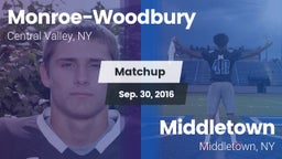 Matchup: Monroe-Woodbury vs. Middletown  2016