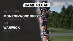 Recap: Monroe-Woodbury  vs. Warwick  2016