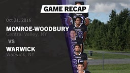 Recap: Monroe-Woodbury  vs. Warwick  2016