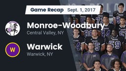 Recap: Monroe-Woodbury  vs. Warwick  2017