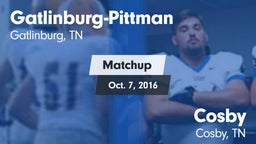 Matchup: Gatlinburg-Pittman vs. Cosby  2016