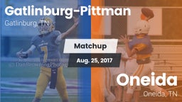 Matchup: Gatlinburg-Pittman vs. Oneida  2017