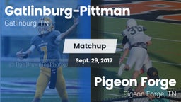 Matchup: Gatlinburg-Pittman vs. Pigeon Forge  2017