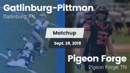 Matchup: Gatlinburg-Pittman vs. Pigeon Forge  2018