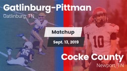 Matchup: Gatlinburg-Pittman vs. Cocke County  2019