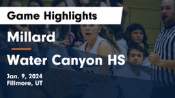 Millard  vs Water Canyon HS Game Highlights - Jan. 9, 2024