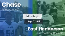 Matchup: Chase  vs. East Henderson  2018