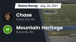 Recap: Chase  vs. Mountain Heritage  2021