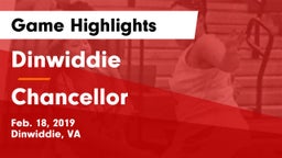 Dinwiddie  vs Chancellor  Game Highlights - Feb. 18, 2019