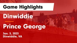 Dinwiddie  vs Prince George  Game Highlights - Jan. 3, 2023