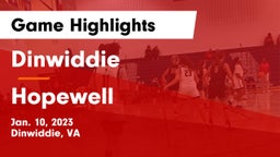 Dinwiddie  vs Hopewell  Game Highlights - Jan. 10, 2023