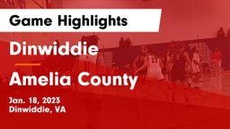 Dinwiddie  vs Amelia County  Game Highlights - Jan. 18, 2023