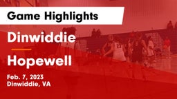 Dinwiddie  vs Hopewell  Game Highlights - Feb. 7, 2023