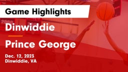 Dinwiddie  vs Prince George  Game Highlights - Dec. 12, 2023