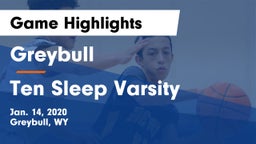 Greybull  vs Ten Sleep Varsity Game Highlights - Jan. 14, 2020