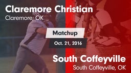 Matchup: Claremore Christian vs. South Coffeyville  2016