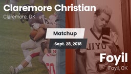Matchup: Claremore Christian vs. Foyil  2018