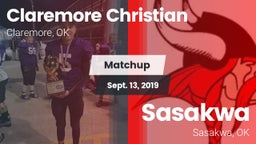 Matchup: Claremore Christian vs. Sasakwa  2019