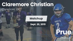 Matchup: Claremore Christian vs. Prue 2019