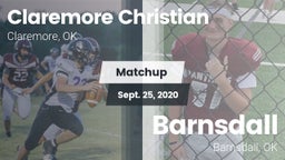 Matchup: Claremore Christian vs. Barnsdall  2020