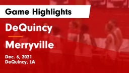 DeQuincy  vs Merryville  Game Highlights - Dec. 6, 2021