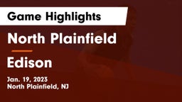 North Plainfield  vs Edison  Game Highlights - Jan. 19, 2023