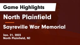 North Plainfield  vs Sayreville War Memorial  Game Highlights - Jan. 21, 2023