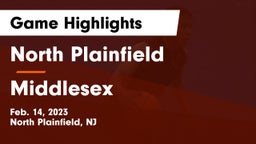North Plainfield  vs Middlesex  Game Highlights - Feb. 14, 2023