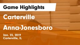 Carterville  vs Anna-Jonesboro  Game Highlights - Jan. 23, 2019
