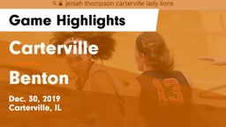 Carterville  vs Benton Game Highlights - Dec. 30, 2019