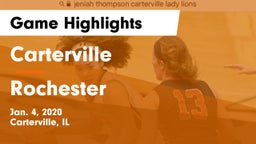 Carterville  vs Rochester Game Highlights - Jan. 4, 2020