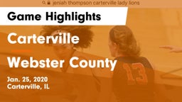Carterville  vs Webster County Game Highlights - Jan. 25, 2020