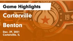 Carterville  vs Benton  Game Highlights - Dec. 29, 2021
