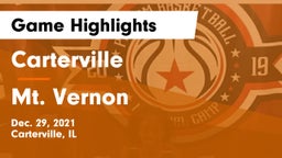 Carterville  vs Mt. Vernon  Game Highlights - Dec. 29, 2021