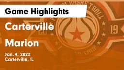 Carterville  vs Marion  Game Highlights - Jan. 4, 2022