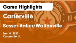 Carterville  vs Sesser-Valier/Waltonville Game Highlights - Jan. 8, 2022