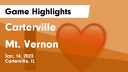 Carterville  vs Mt. Vernon  Game Highlights - Jan. 14, 2023