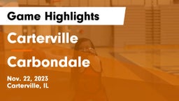 Carterville  vs Carbondale  Game Highlights - Nov. 22, 2023
