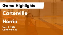 Carterville  vs Herrin  Game Highlights - Jan. 9, 2024