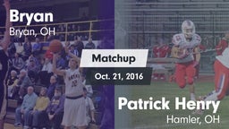 Matchup: Bryan vs. Patrick Henry  2016