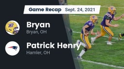 Recap: Bryan  vs. Patrick Henry  2021