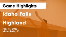 Idaho Falls  vs Highland  Game Highlights - Jan. 16, 2022