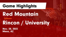 Red Mountain  vs Rincon / University Game Highlights - Nov. 28, 2023